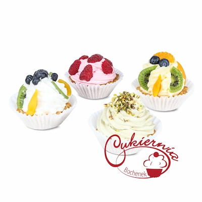 05. BABECZKI Z BITĄ ŚMIETANĄ, Z MALINAMI, Z PISTACJĄ, Z BUDYNIEM