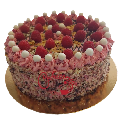 13. TORT MALINOWY Z KREMEM